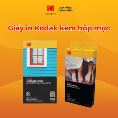 Bộ Hộp Mực Và Giấy In Ảnh Kodak Chính Hãng PHC Kích Thước 10x15cm